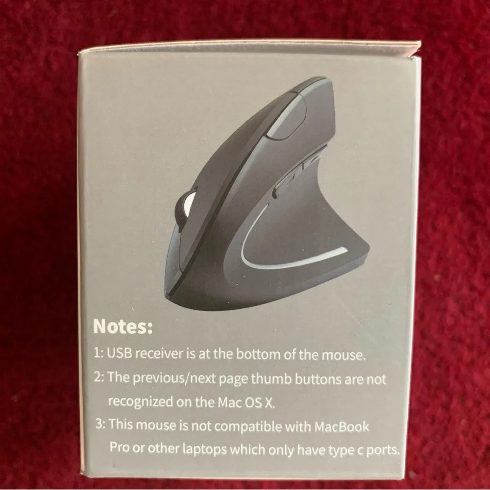 Black Ergonomic Vertical Mouse